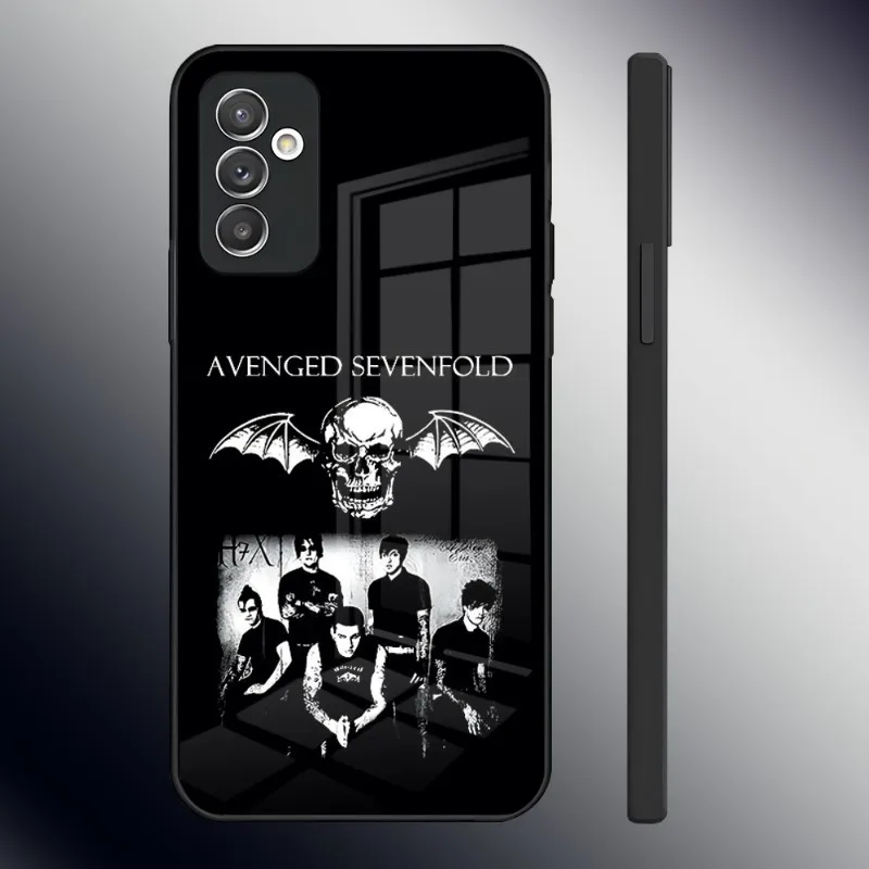 Avenged Sevenfold-funda de teléfono de vidrio templado para Samsung, A14, A54, A52, A22, A21, A71, A20, A31, A12, A51, A40, A10, A32, A72, A34