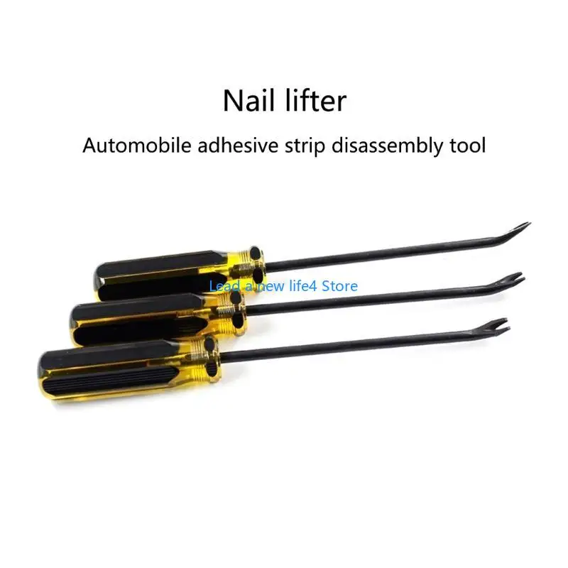 

Y55E Durable V shaped Staple Lifter Woodworking Puller Screwdriver Pry Bar Tool
