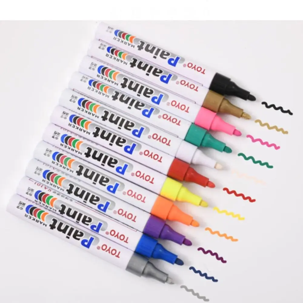 Auto Rubber Tyre Paint Pen Waterproof Cars Wheel Tire Oily Mark Pen Permanent Paint Marker Paint Marker Auto Accessoires