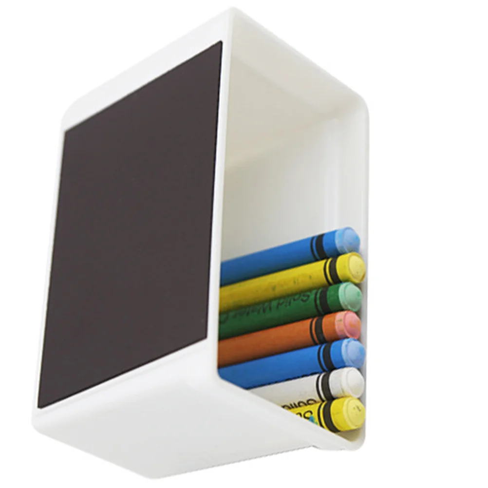 

Magnetic Storage Box for Chalk Pens Markers Dry Erasers Neat Desk Organizer Resin Crafted for Office Home School Blackboard Use