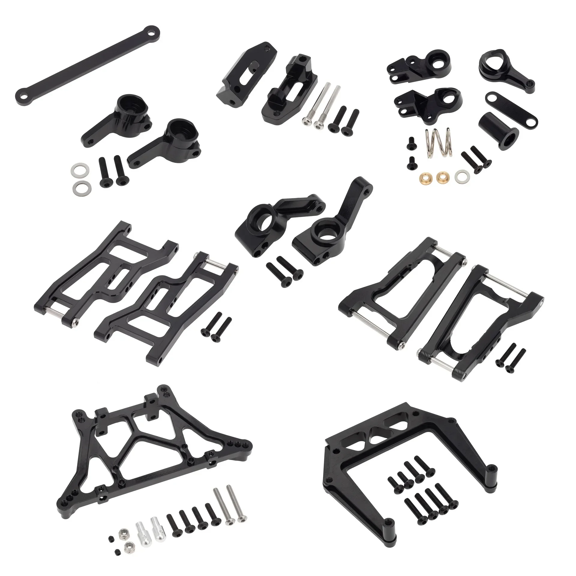 Front & Rear Suspension Arms Set Aluminum Alloy All Car Upgrade Parts Apply To 1/10 TRAXXAS Linear Vehicle 1967 C10 Drag Slash