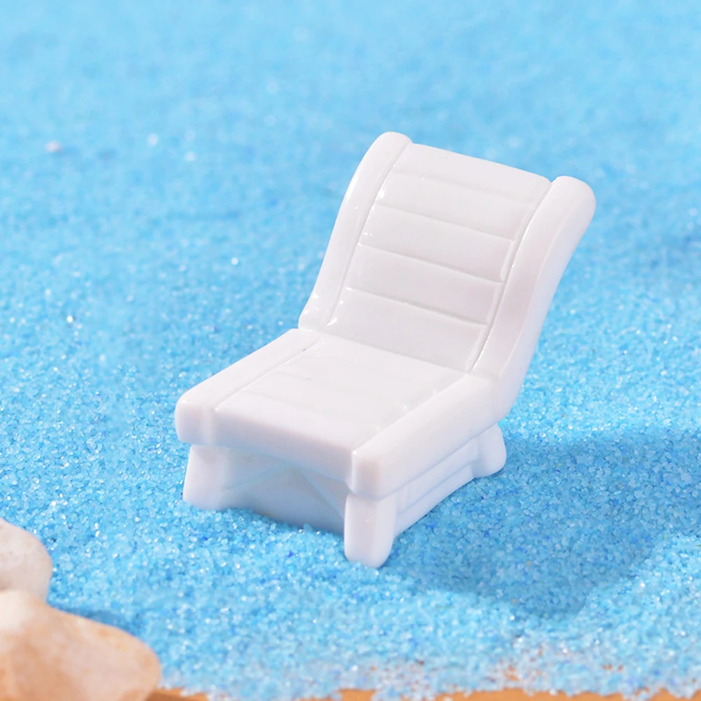 

6 Pcs Micro Landscape Beach Chair Toys Tiny Figurines Buckets Kids Resin Summer Ocean Decor Home Accessories