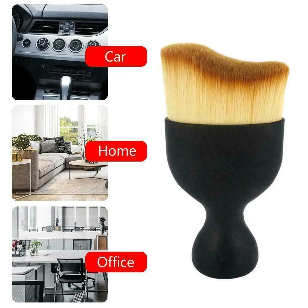 1pcs New Car Interior Cleaning Tool Car Interior Cleaning Soft Brush Dust Removal Home Office Detailing Clean Tools Auto