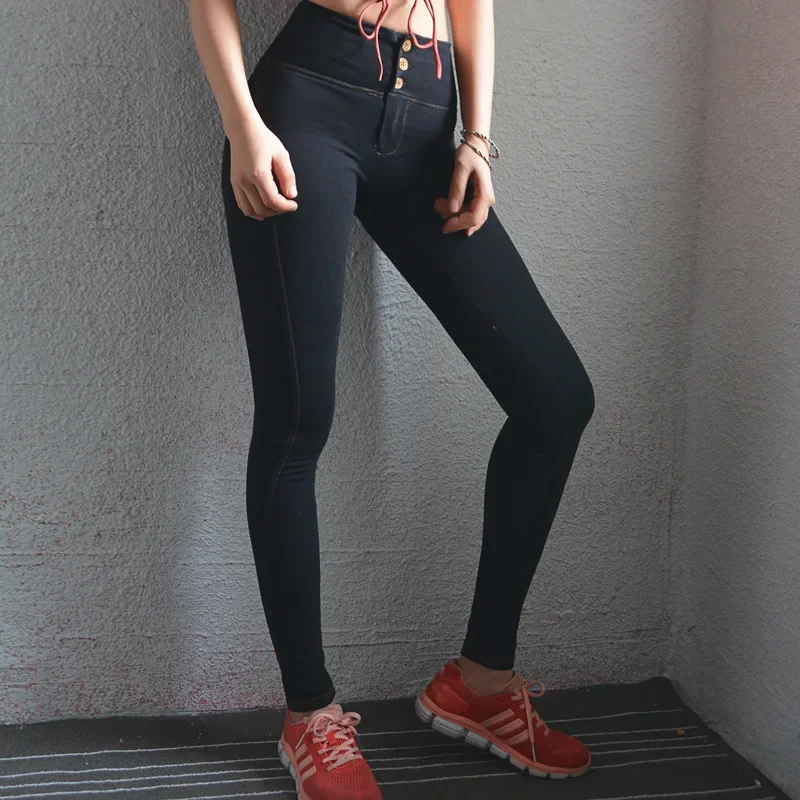 Gerippte Fitness-Leggings für Damen, Yoga-Leggings, Laufen, Radfahren, atmungsaktive Sport-Leggings, hohe Taille, Workout, Fitnessstudio, Kleidung