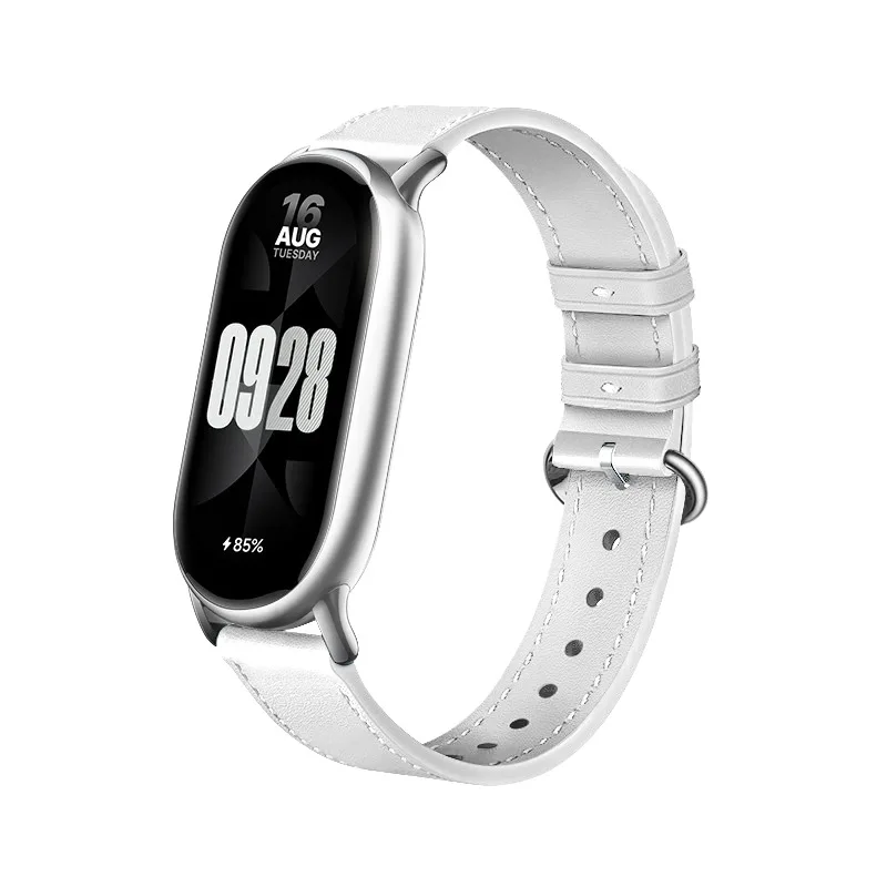 Correa Original para Xiaomi Mi Band 9 y 8, pulsera de repuesto de cuero a la moda, banda de desmontaje rápido NFC 9/8