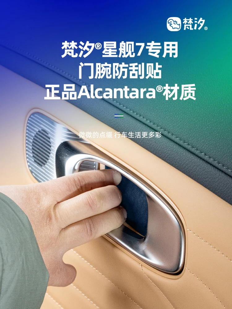 

For Geely Galaxy Starship 7 Alcantara Door Wrist Anti Scratch Sticker