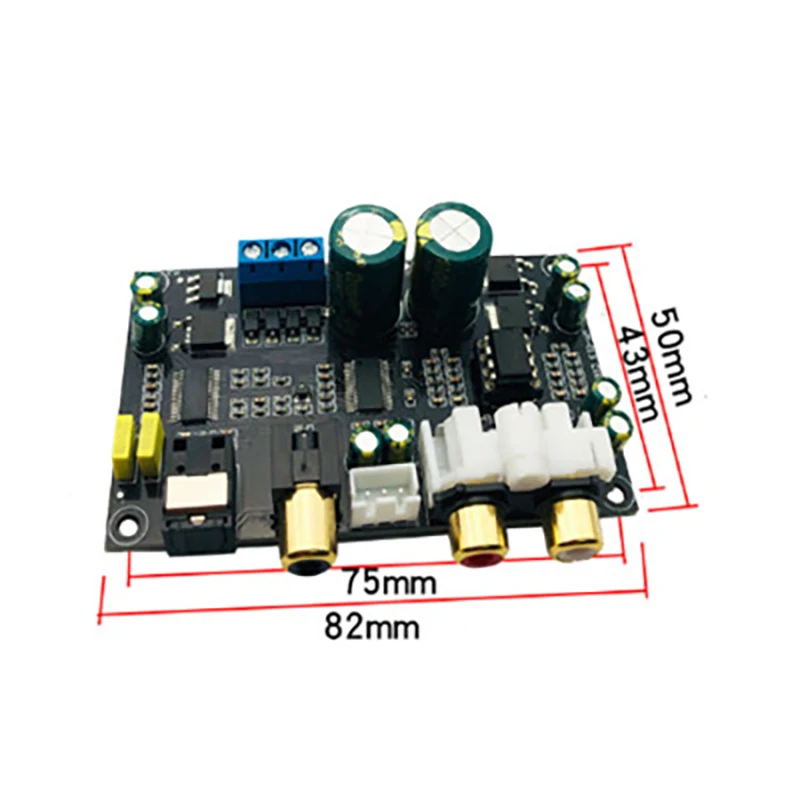 CS4398+CS8416 Dual-Core Decoder Board HIFI Enthusiast 24BIT 192Khz Coaxial Optical Fiber DAC Audio Decoder Board