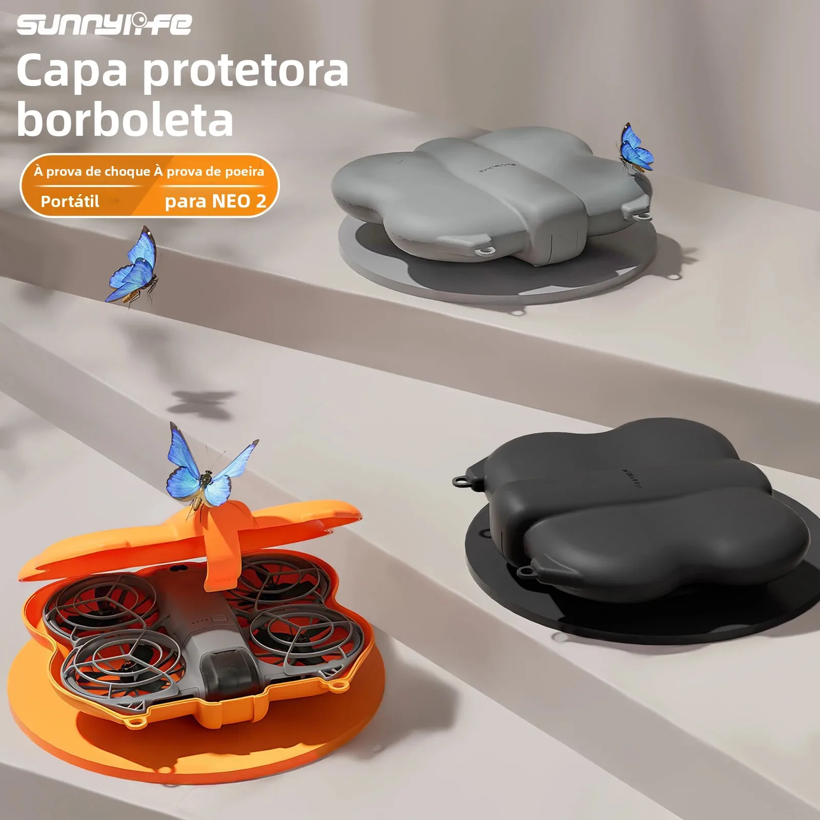 Para dji neo 2 estojo de transporte protetor caixa de armazenamento borboleta à prova de gota portátil saco à prova de poeira para dji neo 2 acessórios drone