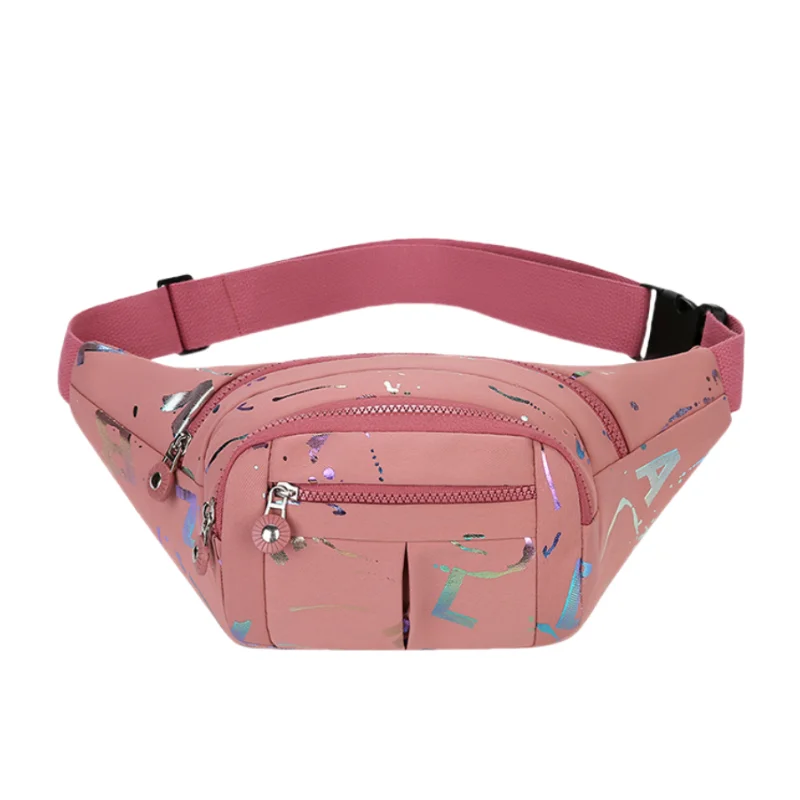 Nylon Chest Bag New Women's Single Shoulder Crossbody Bag Multi-functional Casual Mobile Phone Bag Cycling Backpack Fanny Pack