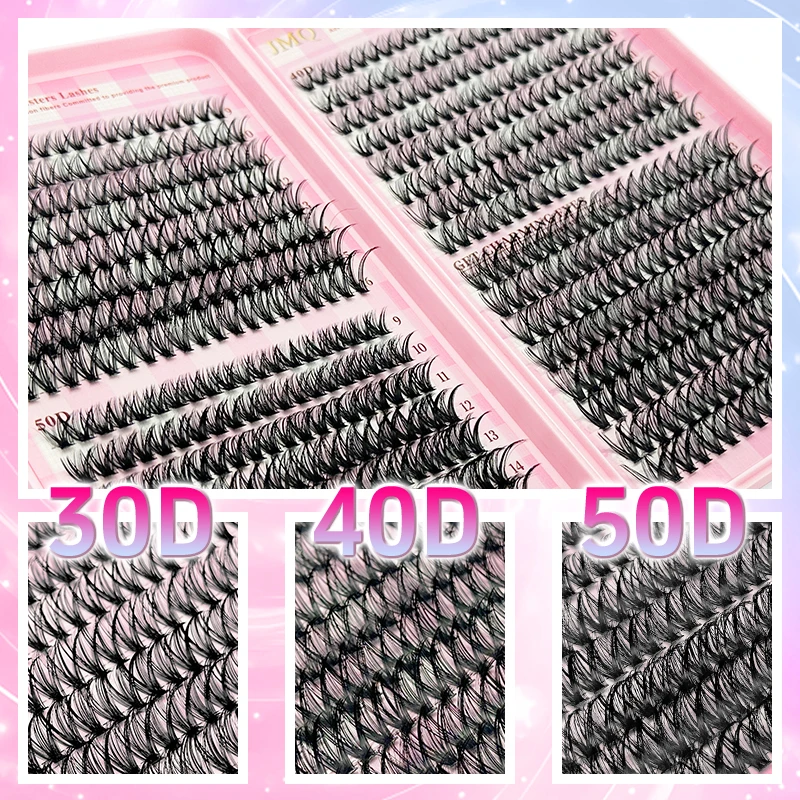 مجموعات الرموش رقيق مانغا الرموش مجموعات DIY متعددة النوع Wispy صينية أسفل الرموش ، سبايك ، مجموعات حجم الرموش عدة