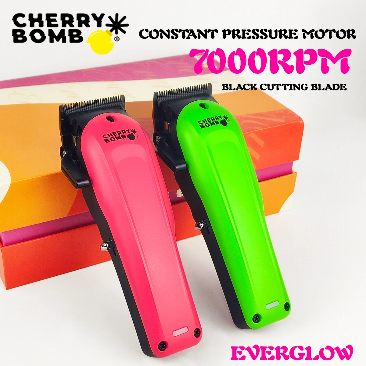 

Professional Everglow 7000RPM Punk Bear Hair Clipper Hall Constant Precise Speed Control Black Cutting Blade Electric Clipper