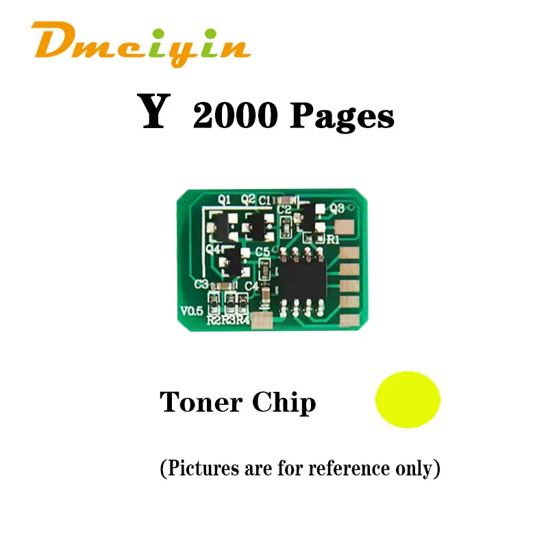 Voor Oki C3300/C3400/C3450/C3530/C3600 Ww Versie 2K/2.5K Pagina 'S Toner chip Bk C M Y Kleur