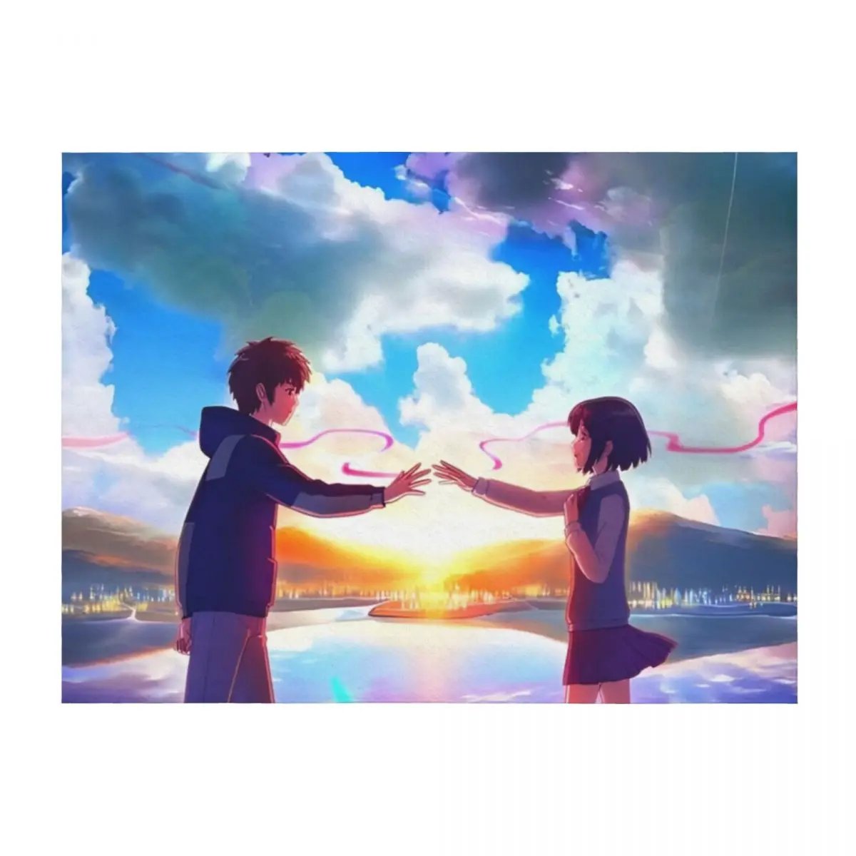 

Kimi no Na Wa - Cover image Throw Blanket Soft warm for winter Luxury St Single Blankets