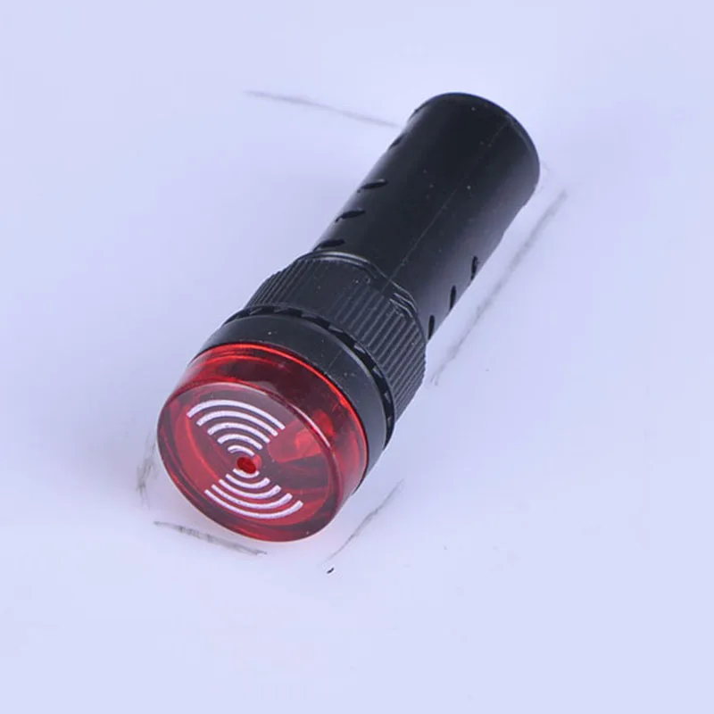 

AD16-16SM Flash Signal Light Red LED Active Buzzer Beep Alarm Indicator 220V 24V Buzzer 16mm Dia