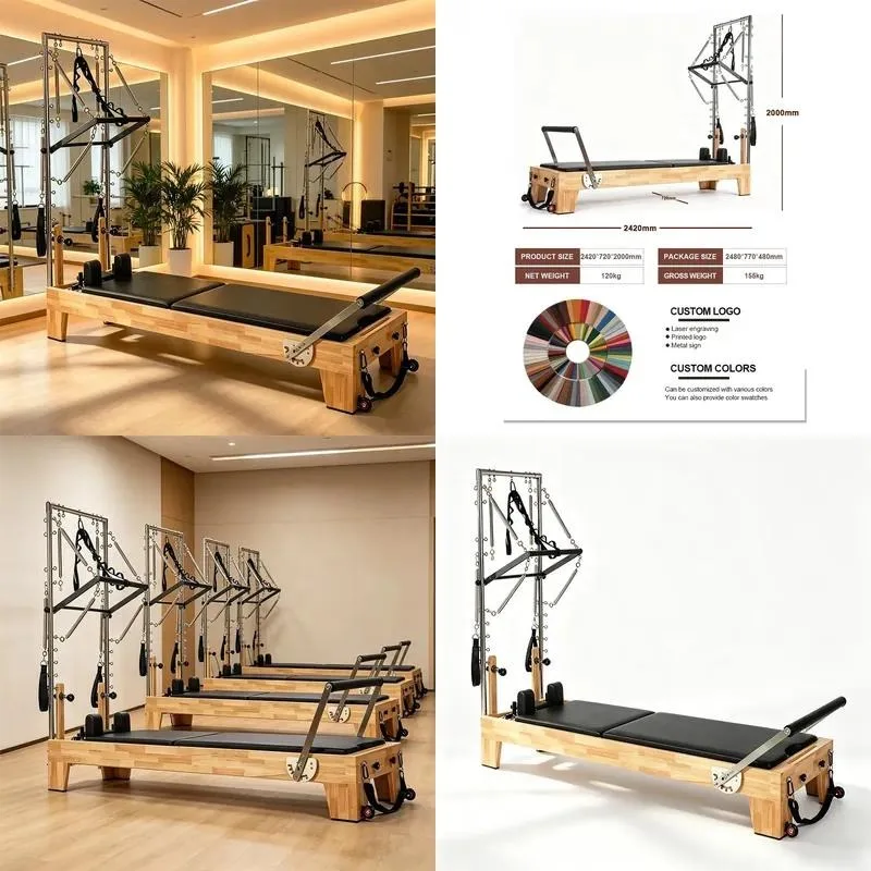 Clinical Grade Oak Fitness Machine with Spring Components Commercial Wholesale for Boutique Classes Core Muscle Strengthening