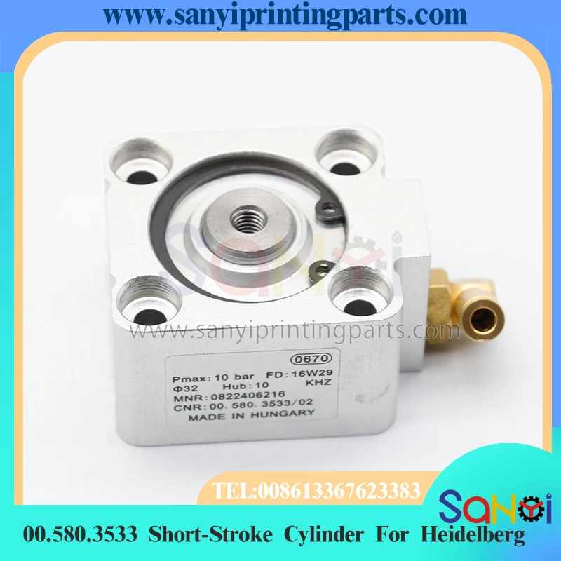 

00.580.3533 Короткоходовой цилиндр D32 H10 для Heidelberg XL105 CX102 CD102 SM102 CD74 Детали печатной машины