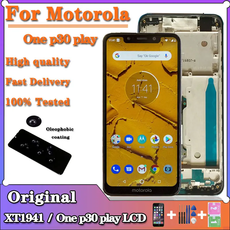 

5.9"LCD For Motorola Moto One P30 Play LCD XT1941-1 XT1941-3 XT1941-4 XT1941-5 Touch Screen Assembly For MotoOneP30Play LCD