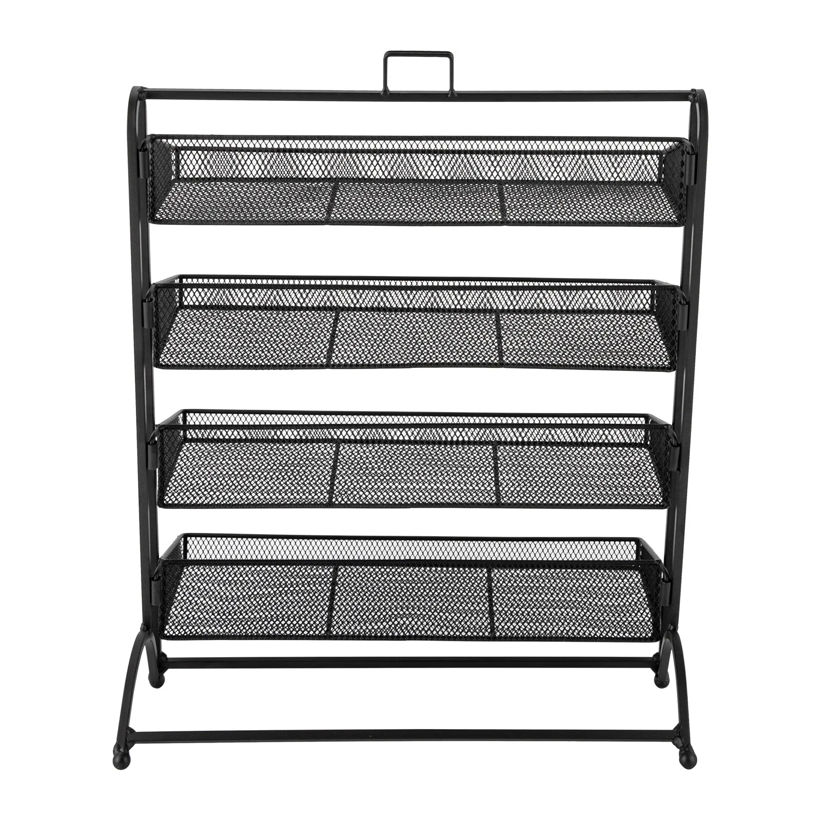 4 Tiers Display Rack Stand Iro - Food Snacks That Are Black recension och pris