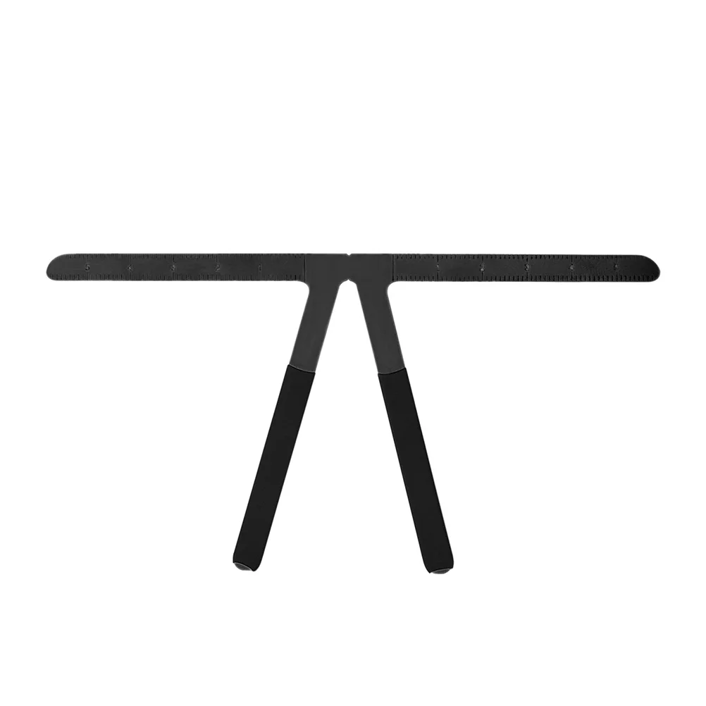 Règle de positionnement des sourcils en acier inoxydable, outil de localisation de pont de nez, modèle de mesure pour pochoir à sourcils, 1 pièce