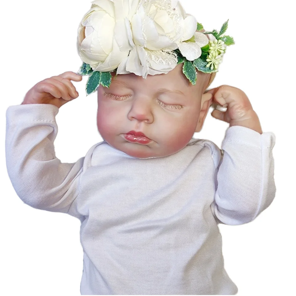 Hand-Painted Hair 3D Advanced Baby Doll Realistic Stamulate Vinyl Rebirth Real Baby Dolls Bebe Reborn Newborn