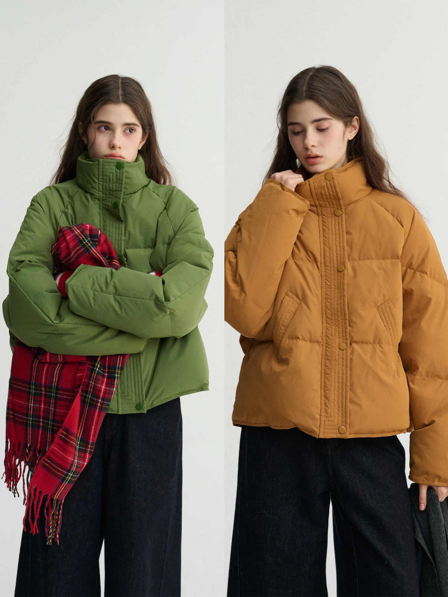 

Sullenger Candy Color 90 White Du down ort Puffer Jaet Women's Winter Thiened Stand Collar Warm Outerwear