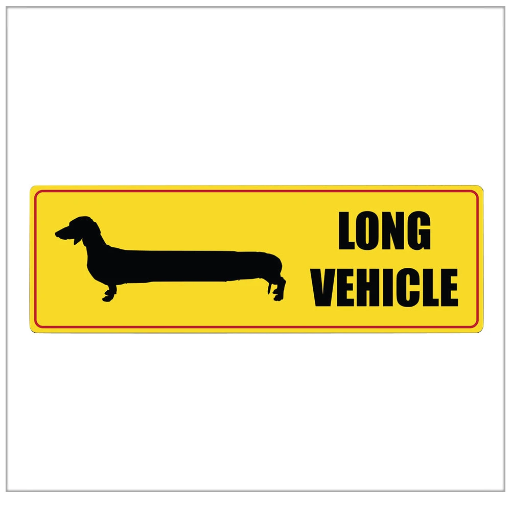 15x3cm New Pvc Sticker LONG VEHICLE Sticker Decal Vinyl Trailer Van Bus Truck Car Offroad 4x4 4wd Funny Decal Accessories