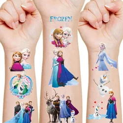 Disney congelado tatuagem adesivo festa de aniversário das crianças decoração bonito dos desenhos animados disney princesas anna aisha adesivos crianças presentes