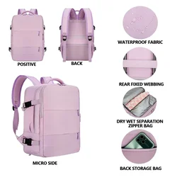 Multi functional travel bag, large capacity backpack, Male and female campus middle school high bag