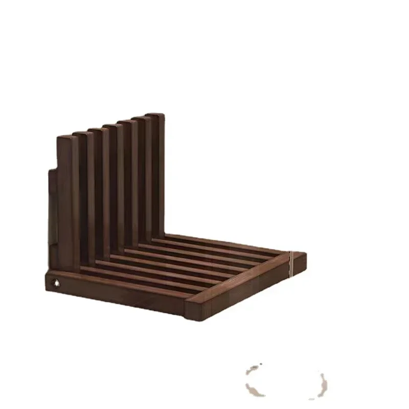 เก้าอี้ไม้พับได้แบบพกพาสำหรับทางเดินเข้าบ้านทำจากไม้เนื้อแข็งที่มองไม่เห็นติดผนัง