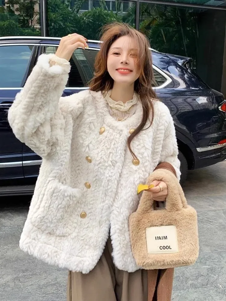 

Women's Woolen Coats Parkas Winter Clothes Women Down Jacket Vintage O-Neck Woman Down Coat Autumn Winter Thick Female Tops