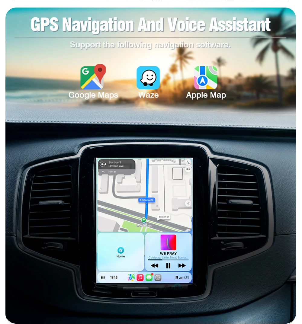 AUTOTOP Android Auto Interface-Adapter für Volvo V60 V90 S60 XC40 XC60 XC90 S90 2017-2022 Vollbild Drahtlose CarPlay Box – Detail 11