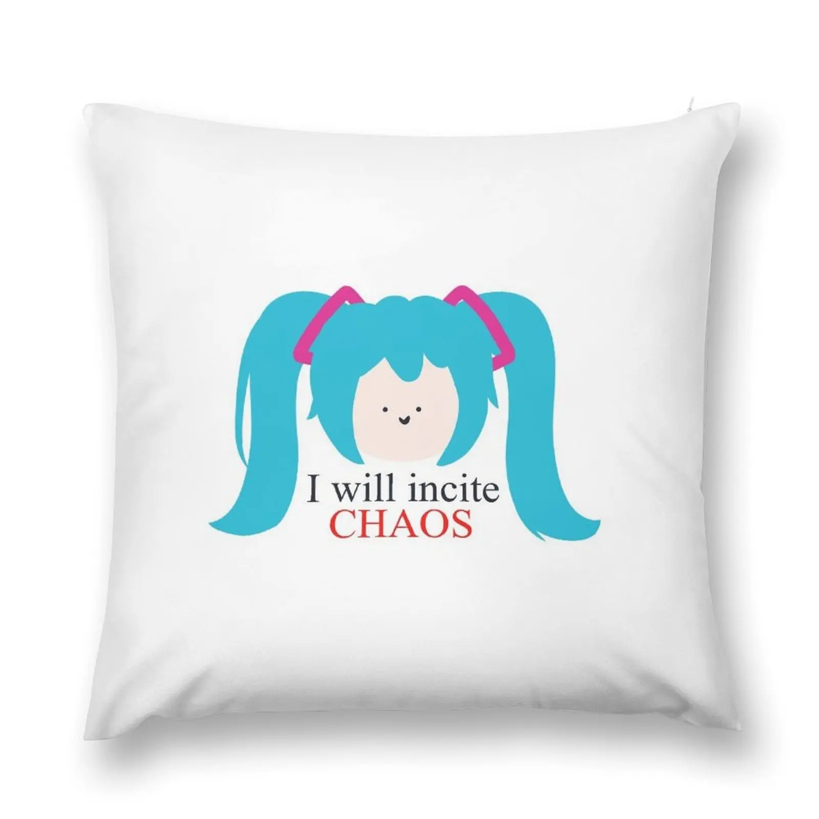 

Chaos Miku Throw Pillow Throw Pillow Covers Luxury Living Room Decorative Cushions Decorative Cushions pillow