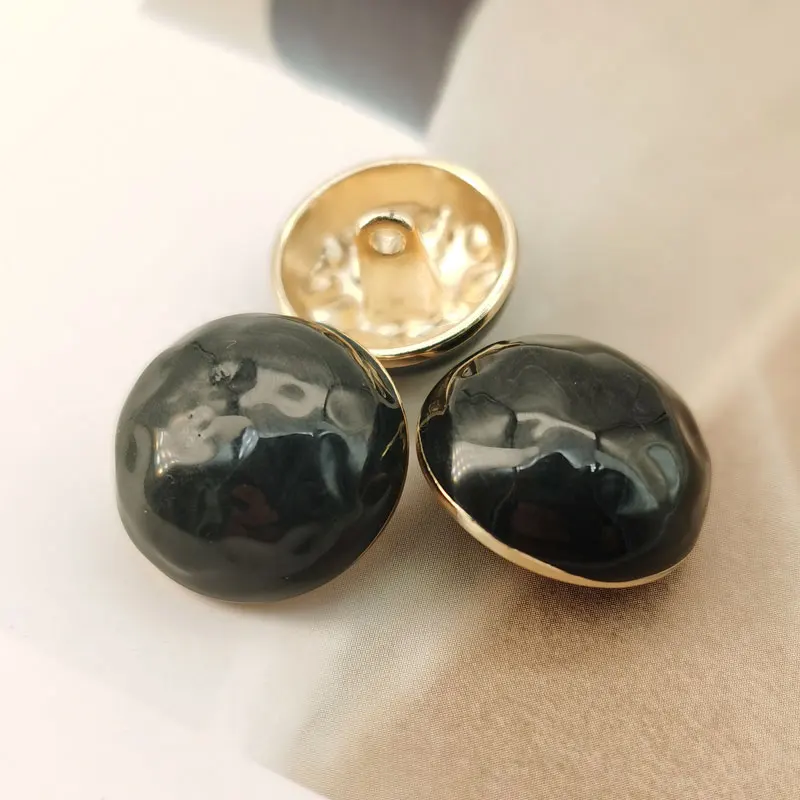 Luxury Round Metal Buttons Of Clothing Women Coat Sewing Accessory Wholesale DIY Buttons for Coat Garment Buckle Wholesale 6pcs