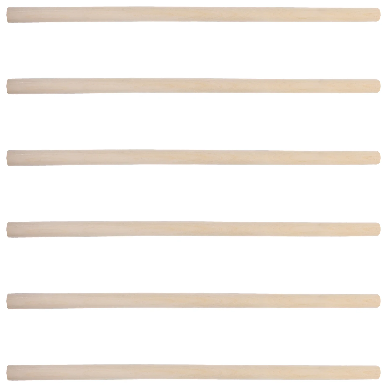 

6 Pcs Taekwondo Wooden Stick Karate Rod Performing Sticks Training Portable Practice Daily Use Manual Child