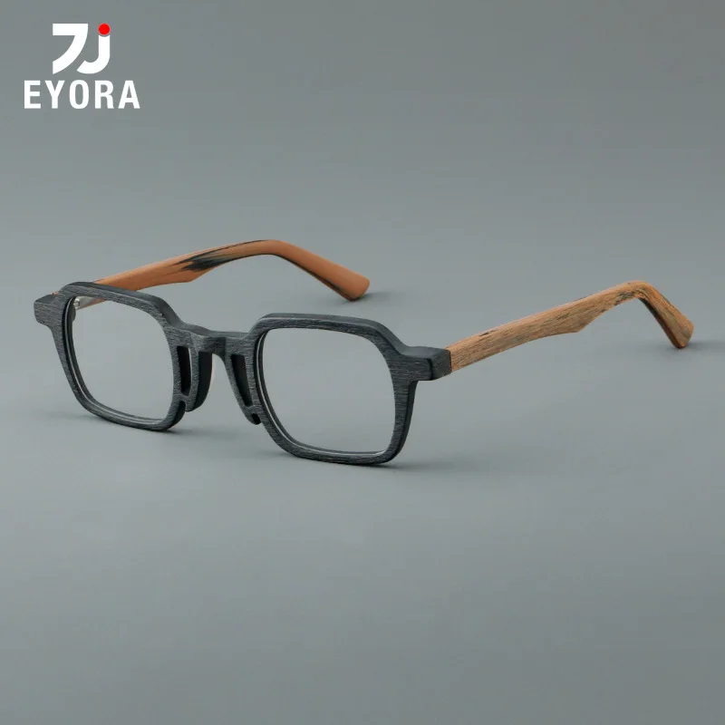 

EYORA Retro Acetate Square Anti Blue Light Reading Glasses Anti-Reflection Myopia Eyewear Photochromic Progressive Eyeglasses