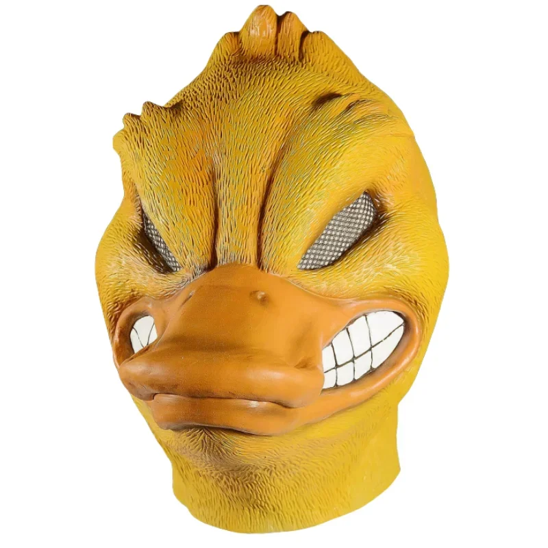 Halloween Costume Yellow Duck Head Party Animal Mask Cosplay Prop Latex Masks Green Fish Mask Funny Duck Bill Realistic Masks