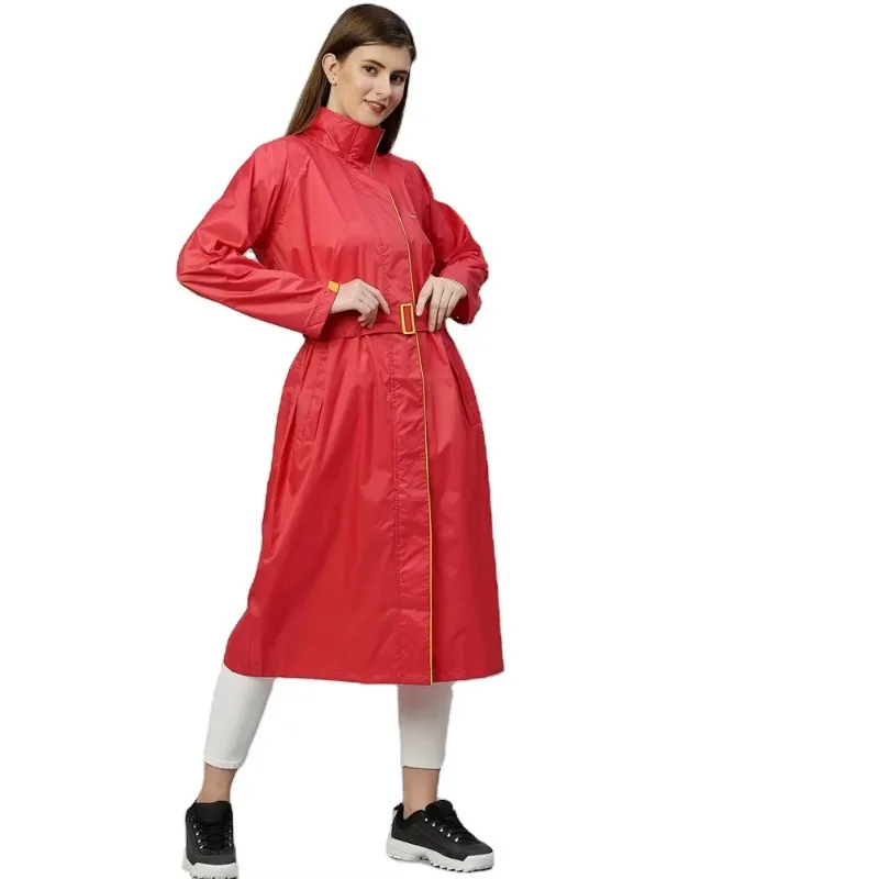 

Long Raincoat Black Waterproof Raincoat Fashion Women and Men Long Raincoat Jacket Hooded