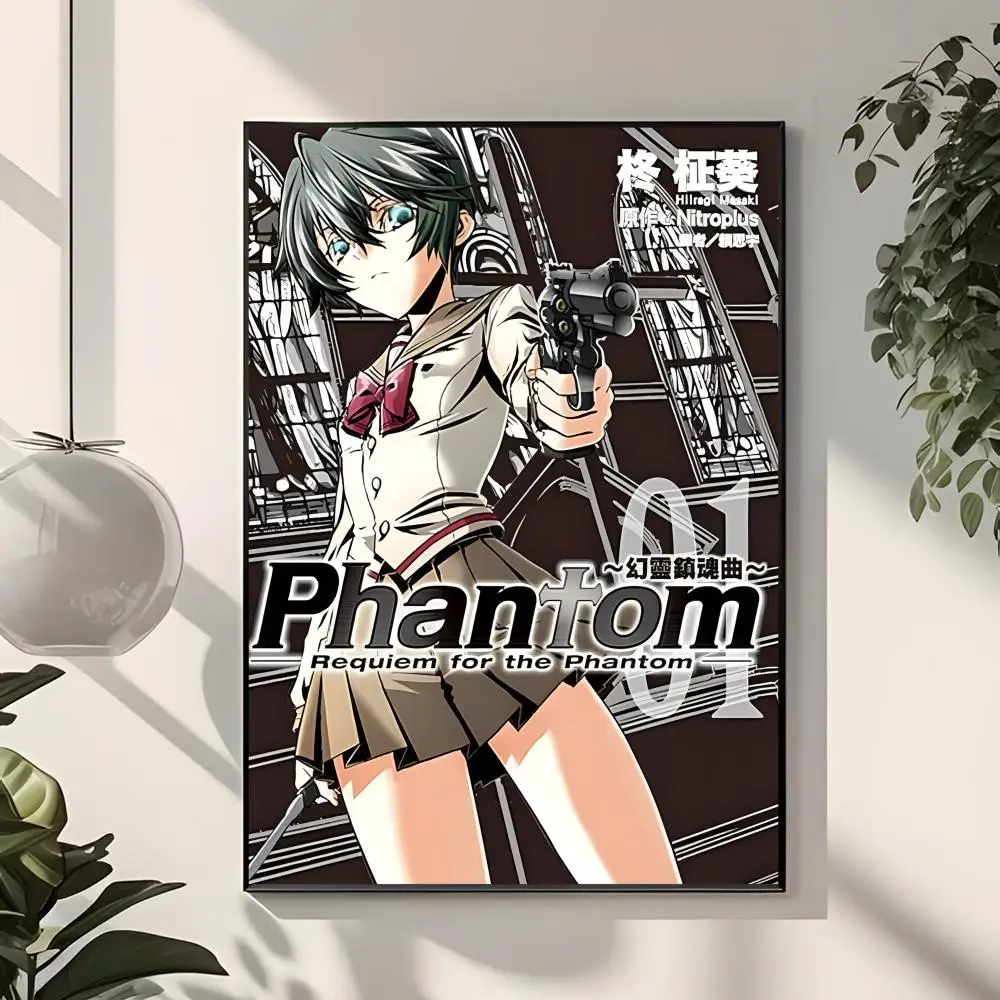Somber Anime P-Phantom Requiem for the Phantom Poster  Classic Home Interior Design & Modern Wall Decor Art Collection