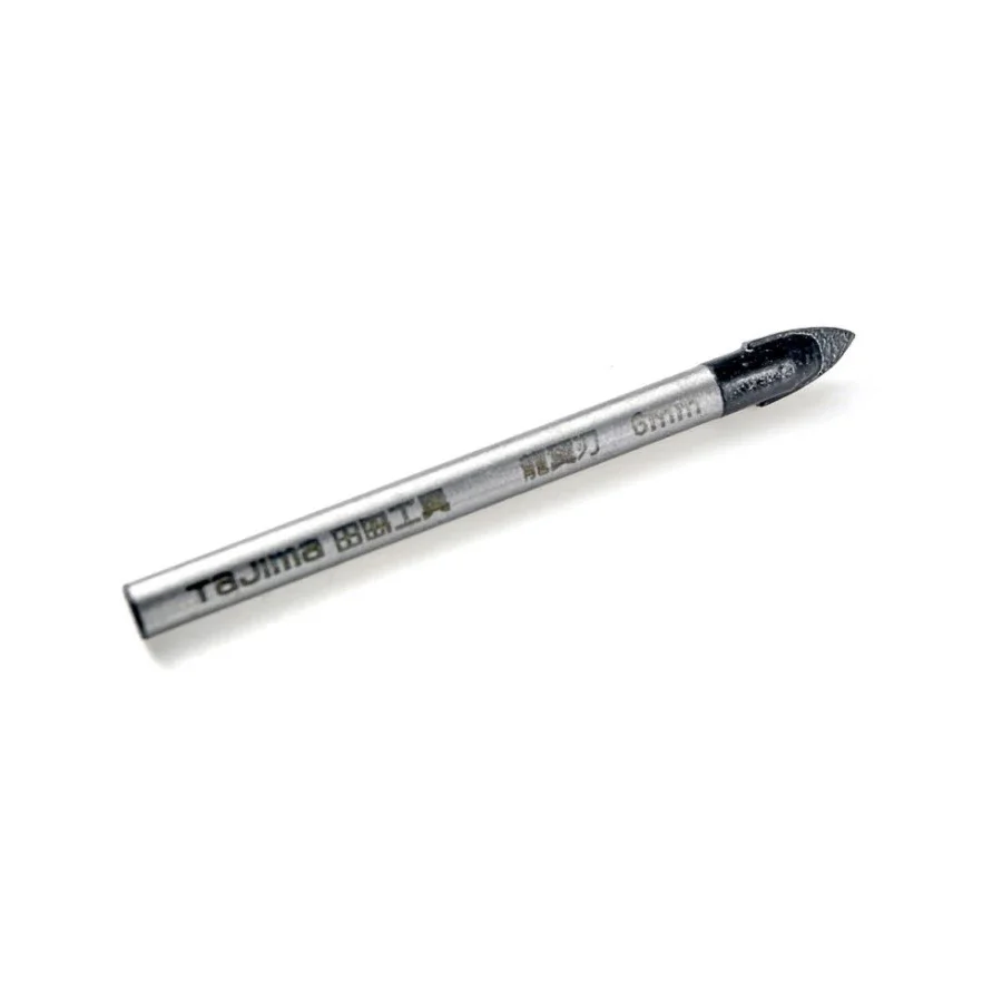 TAJIMA 6/8/10MM Trapano triangolare in lega 5 pezzi Apri foro per calcestruzzo in ceramica di vetro NO.1602-2731/1602-2732/1602-2733