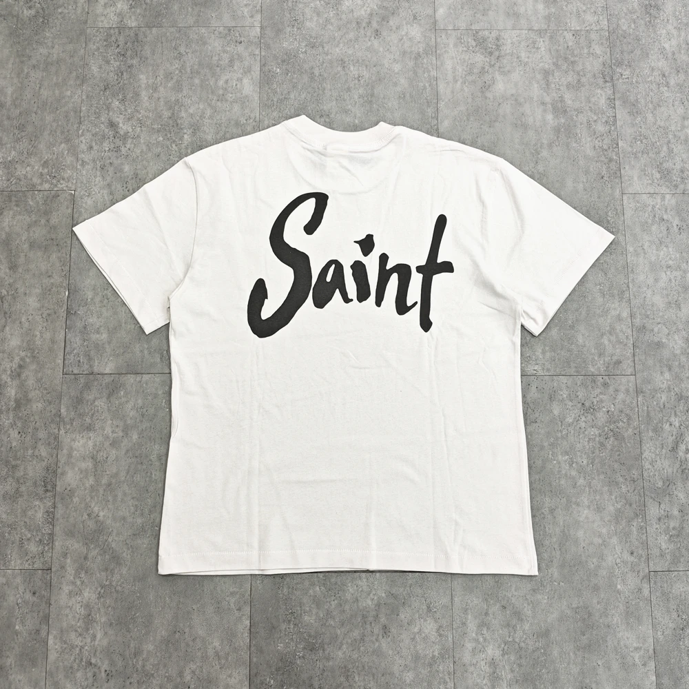 Yao Fashion Saint OF Michael 25SS Cotton Oversize Casual High Street Vintage T Shirt