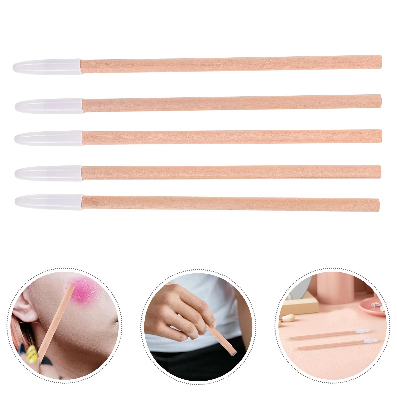 

5Pcs Waterproof Eyebrow Pencil Black Hard-Core Wooden Smudge Proof Sweatproof Natural Eyebrow Makeup Pen for Gym Oily Skin