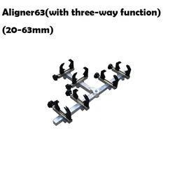 Aligner 63-T-6(20-63mm) Three-Way Function Pipe Clamps Fusion Machine Butt Fusion Pipe Cutter Tube Clamp Addpters