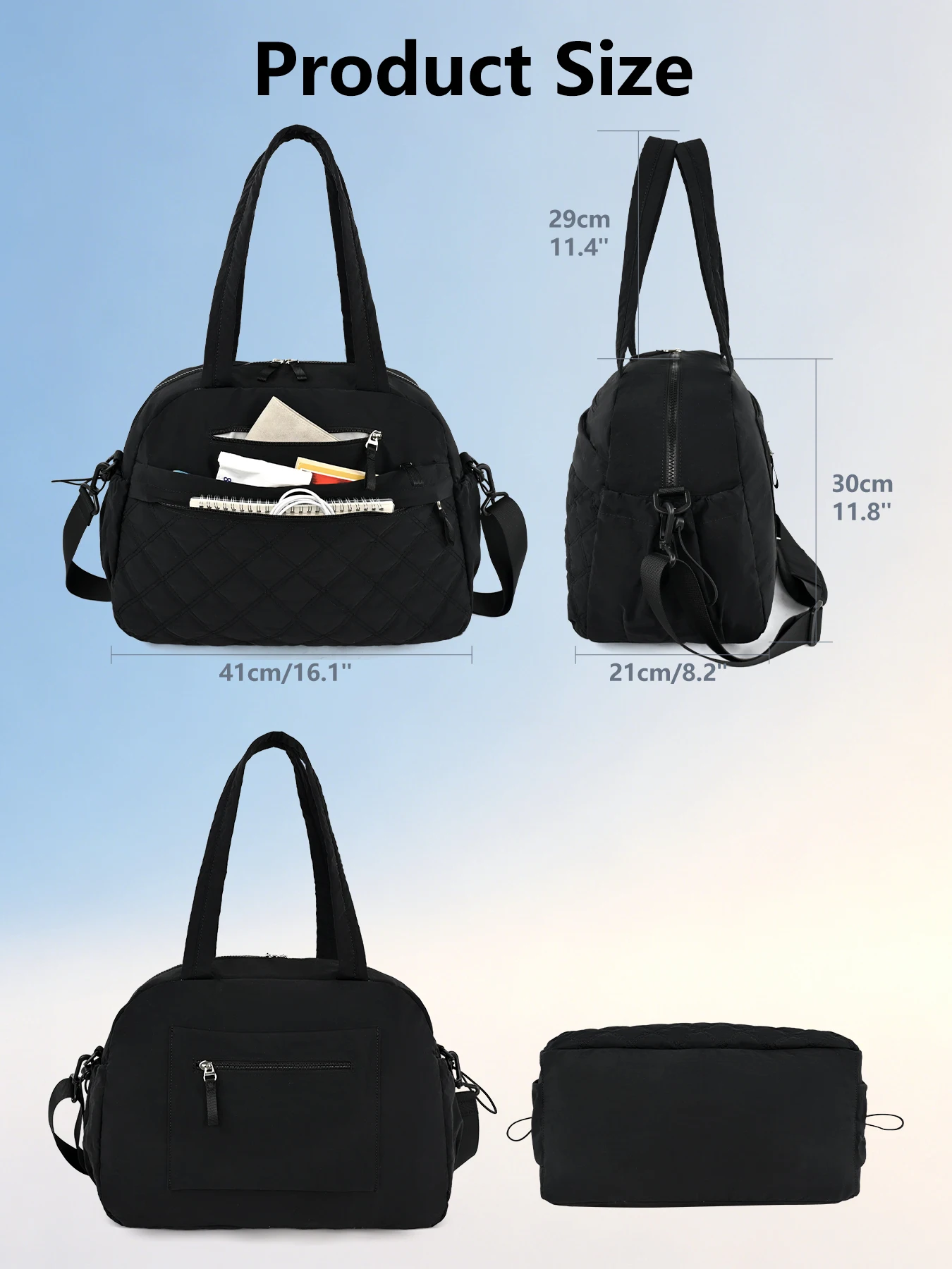 30L Reisetasche in Handgepäckgröße, Sporttasche, Sportnutzung, separates Nassfach, weiches Material mit Schultergurt – Detail 3