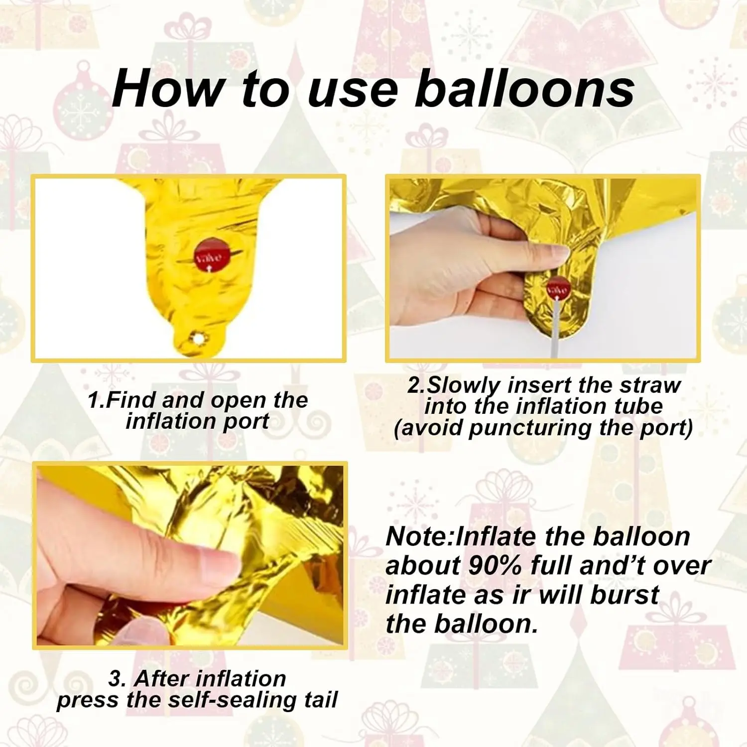 44 قطعة ذهبية 16 بوصة 2026 حفلة رأس السنة الجديدة بالون بلاستيكي سنة جديدة سعيدة مجموعة تزيين العلم الورقي