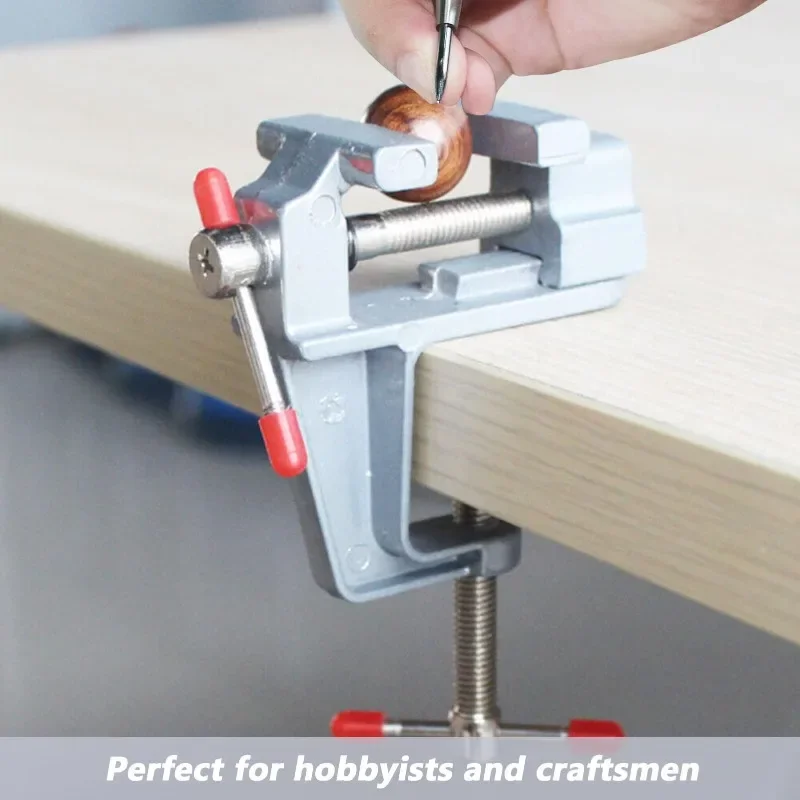 

3,5 "мини-настольные тиски, многофункциональные алюминиевые миниатюрные маленькие ювелирные изделия, хобби, зажим на столе, плоские плоскогубцы, инструмент, тиски, 1 шт.