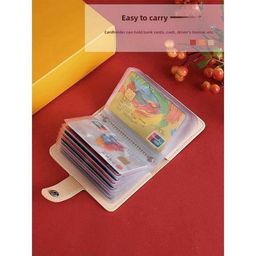 Compact Ladies Card Holder Wallet Multi-Slot Document Storage Anti-Magnetic Small Portable Coin Purse Stylish Stainless Steel