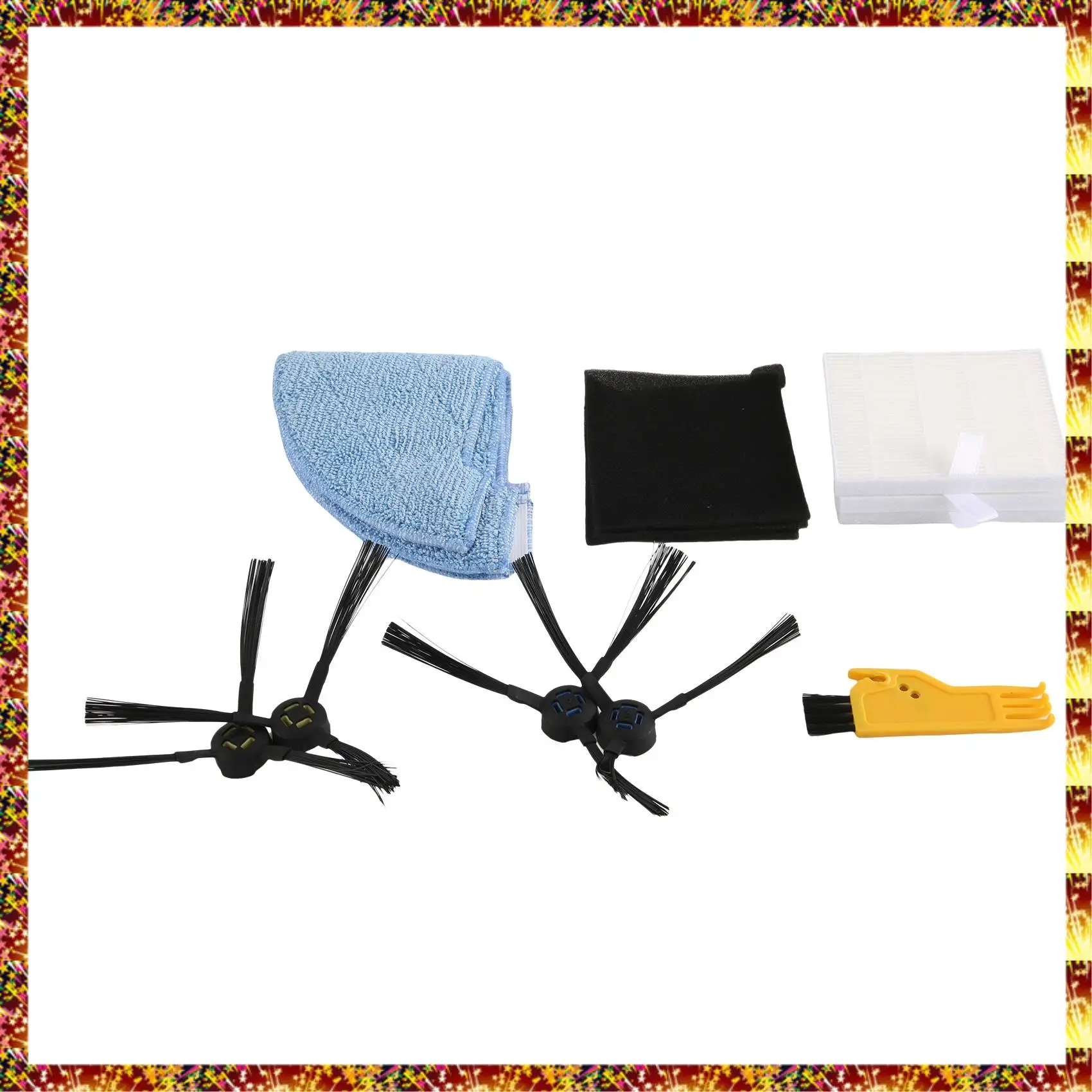 Agoup substituição filtro escova limpar peças de reposição conjunto acessório para ilife v80 v85 zaco v80 v85 robô aspirador pó