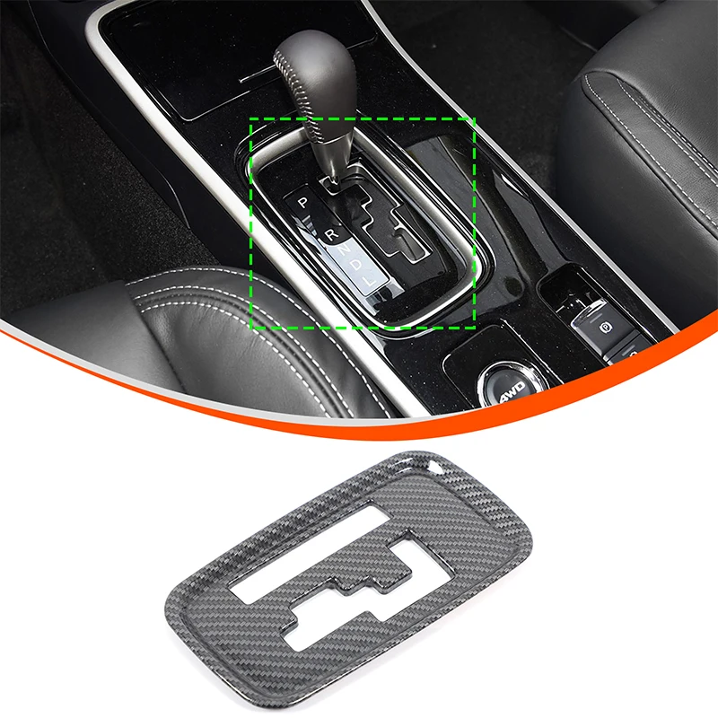 

ABS Carbon Fiber Car Center Console Gear Shift Panel Cover Trim For Mitsubishi Outlander 2013-2021 Interior Accessories