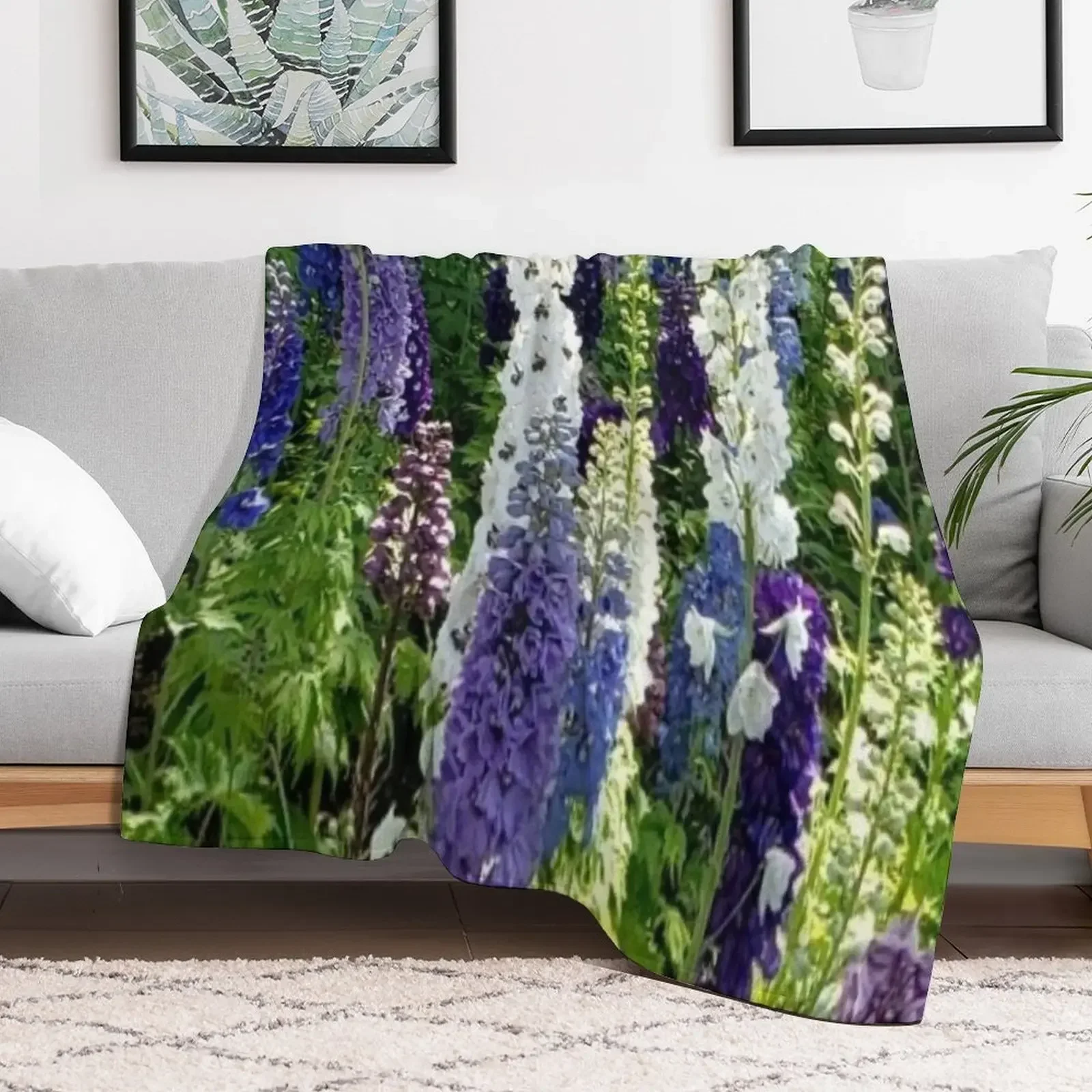 

Purple Snapdragon Flowers Throw Blanket Tourist warm for winter Flannels Blankets Flannel Baby Extra Large Throw Blankets