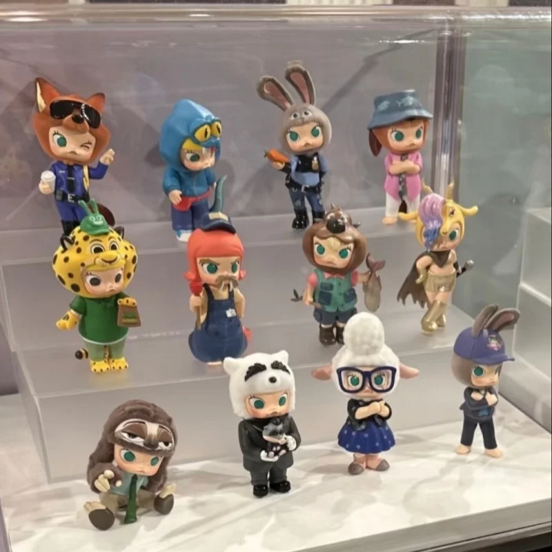 

Новая слепая коробка Popmart Molly Zootopia, серия сотрудничества, милая кукла, модная игрушка, украшение для рабочего стола, периферийные устройства в стиле аниме, подарок на день рождения